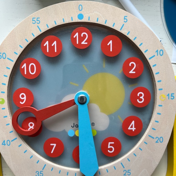 Janod learn to tell time clock - Picture 3 of 3